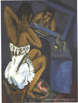 Femme avant le miroir