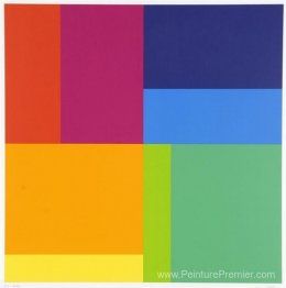 Bewegung von acht Farben um eine Achse