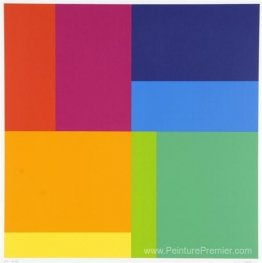 Bewegung von acht Farben um eine Achse