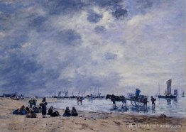 Berck, l'arrivée des bateaux de pêche