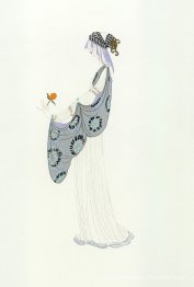 Dame avec une rose
