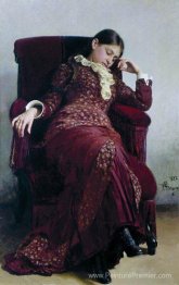Repos. Portrait de Vera Repina, l'épouse de l'artiste.
