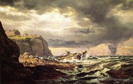 Naufrage sur la côte de la Norvège