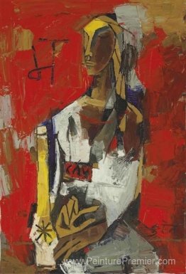 Femme en rouge