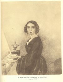 Portrait de la femme inconnue près du piano