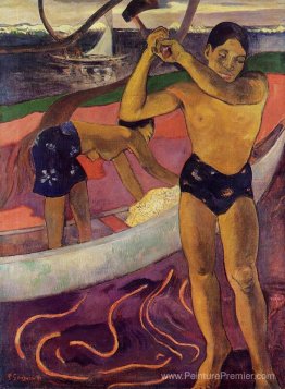 Un homme avec une hache