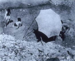 Le parapluie de l'artiste
