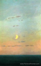 Crescent Moon au coucher du soleil