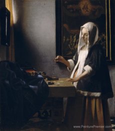 Femme tenant un équilibre