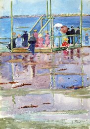 Flotter à marée basse, Revere Beach (également connu sous le nom