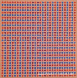 Vibrazioni des adjacents rouge-bleu, viola fond