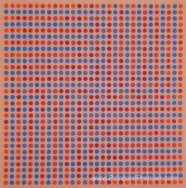 Vibrazioni des adjacents rouge-bleu, viola fond