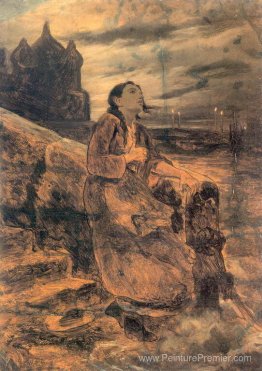 La fille, jetée dans l'eau
