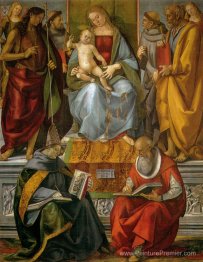 Vierge intronisée avec les saints