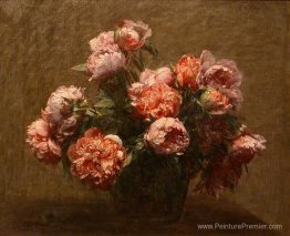 Vase de pivoines