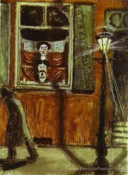 Fenêtre de salon de coiffure