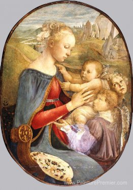 Madonna et enfant avec deux anges