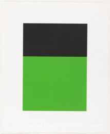 Noir-vert de la série de dix lithographies