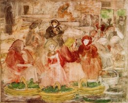 Scène de marché