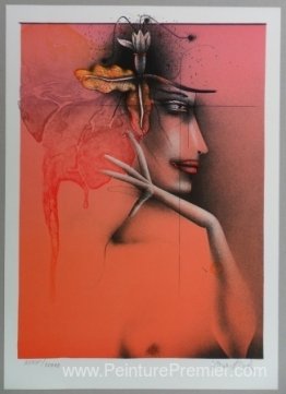 Sans titre (femme à fleur)