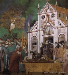 St. Francis pleuré par Saint-Clare