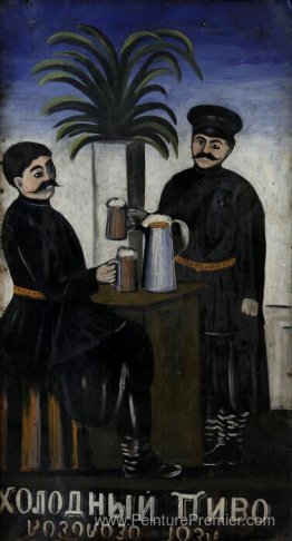 Panneau "bière froide et froide"