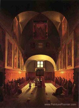 L'intérieur de la chapelle Capucin dans la Piazza Barberini (apr