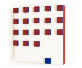 Soulagement en rouge et bleu