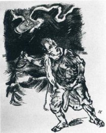 Voyageur dans un orage