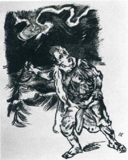 Voyageur dans un orage