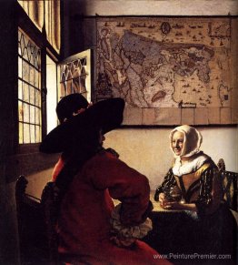 Officier et fille qui rit