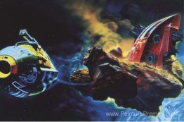 Désespoir ornemental (peinture pour Ian Curtis, après Chris Foss