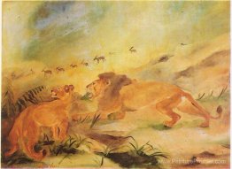 Lion avec lionne