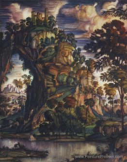 Paysage avec château