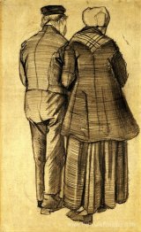 Homme et femme vues de l'arrière