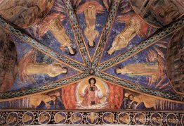 St. Francis dans la gloire et les saints