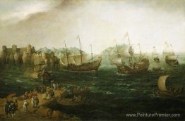 Navires qui échangent à l'est