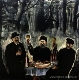 La fête des citoyens dans une forêt