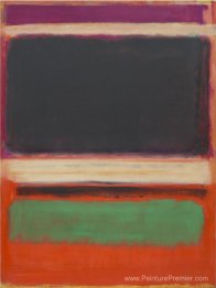 No.3 / No.13 (Magenta, noir, vert sur orange)
