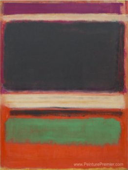 No.3 / No.13 (Magenta, noir, vert sur orange)