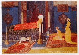 Deux jeunes filles visitant un sanctuaire
