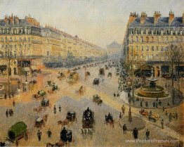 L'Avenue de l'Opéra, Paris, Sunlight, Morning d'hiver