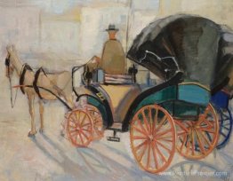 Une calèche tirée