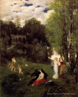 Paysage de printemps idéal