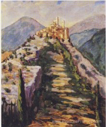 Vue du village fortifié d'Eze