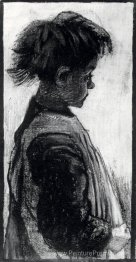 Fille avec pinare, à moitié figure