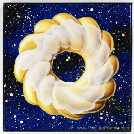 Cruller vitré dans l'espace