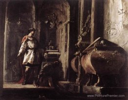 Alexandre le Grand avant le tombeau d'Achille