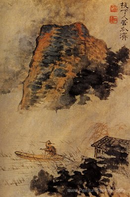 Les pêcheurs dans la falaise