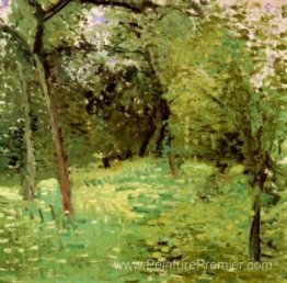 Praid à fleurs avec des arbres